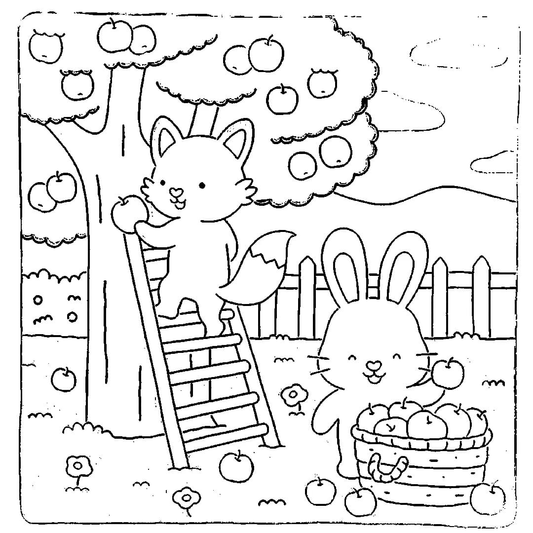 Drawing of Fuzzy Hygge coloring page