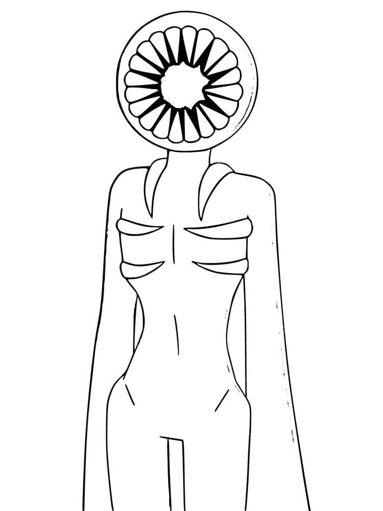 Figure in Roblox Doors coloring page