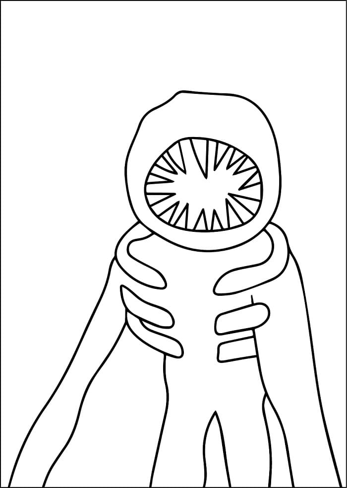 Figure Roblox Doors coloring page