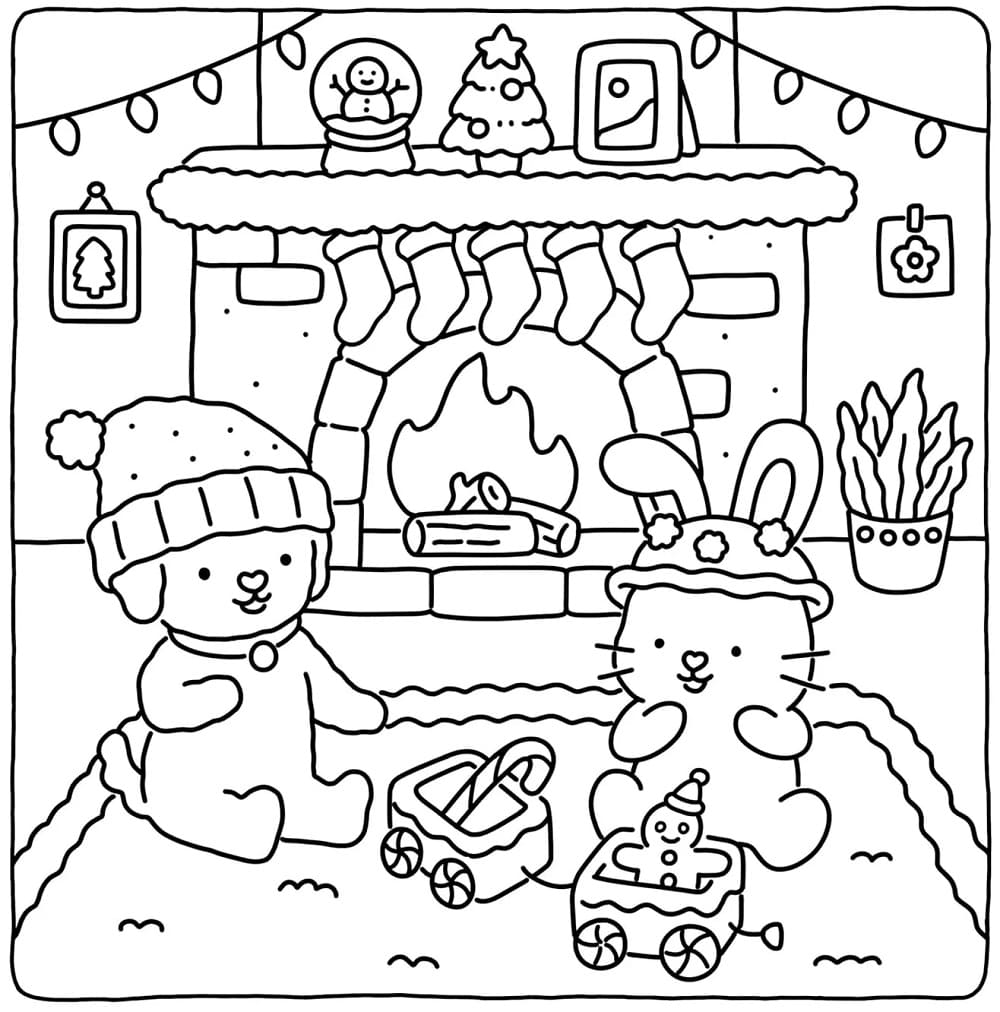 Free Fuzzy Hygge coloring page