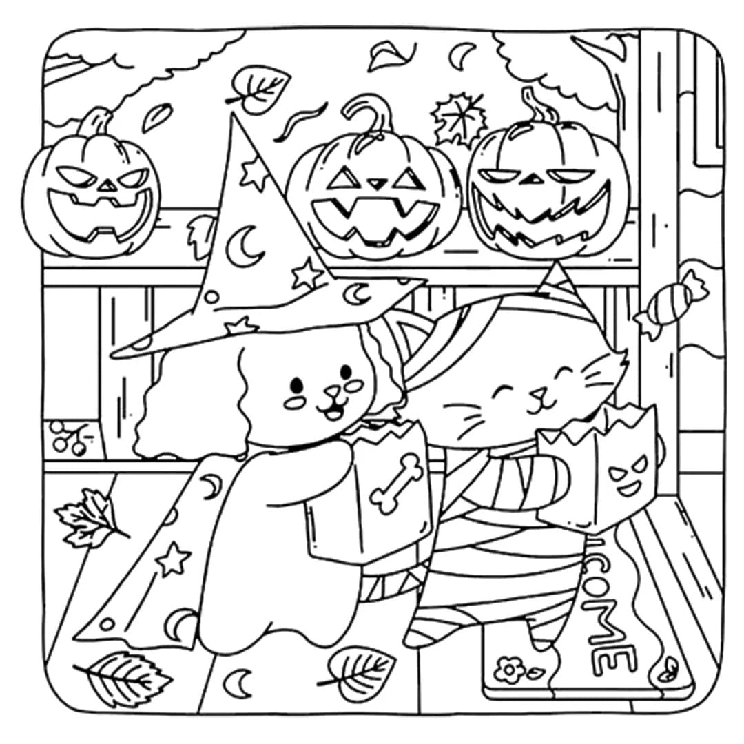 Free Fuzzy Hygge for Children coloring page