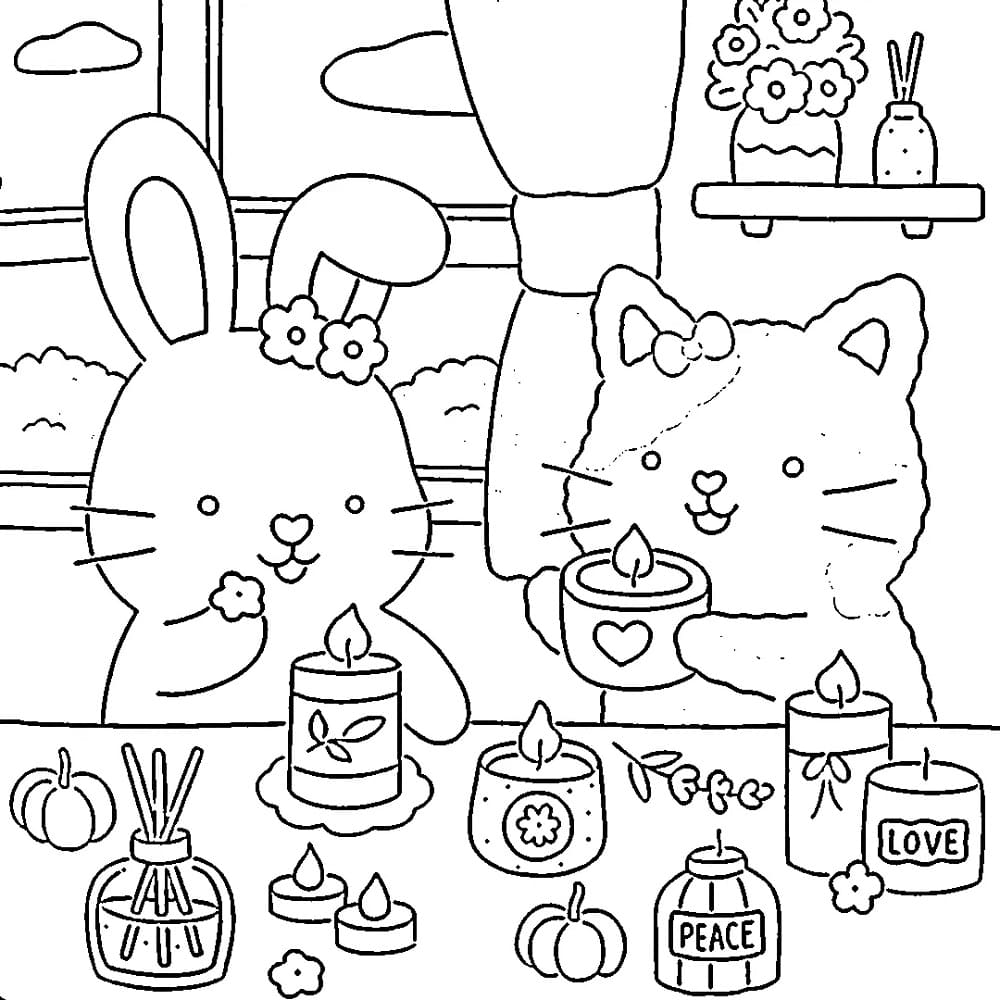 Free Fuzzy Hygge Image coloring page