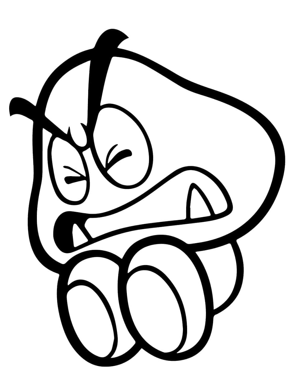 Free Goomba coloring page