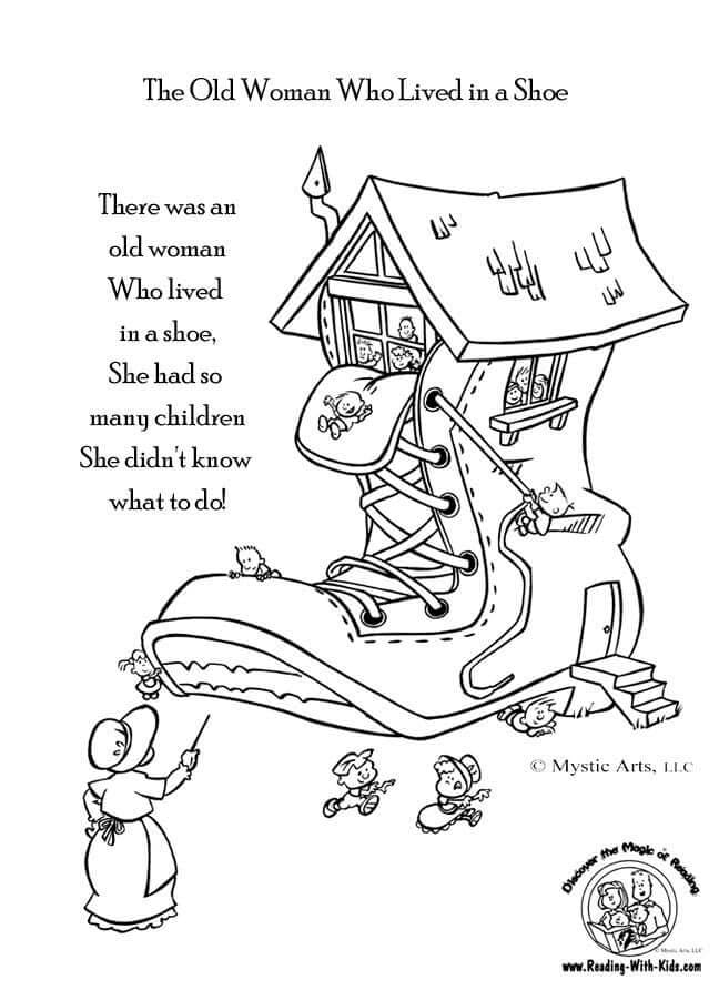 Free Nursery Rhymes coloring page