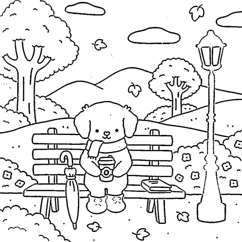 Free Printable Fuzzy Hygge Image coloring page