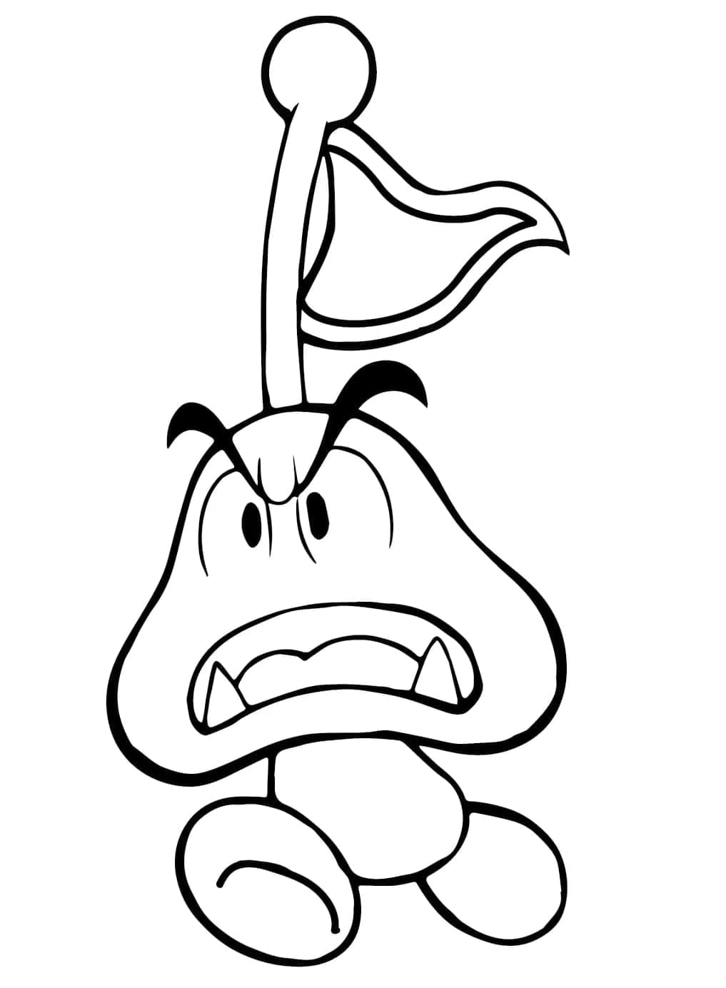 Free Printable Goomba coloring page