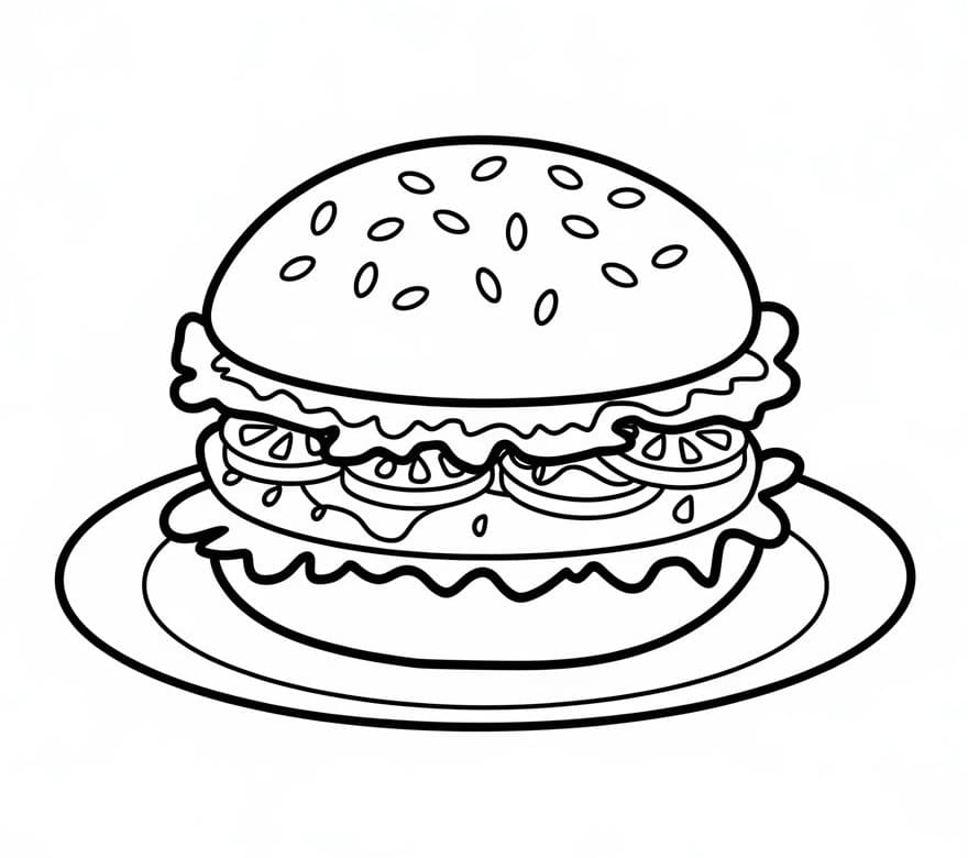 Free Printable Hamburger