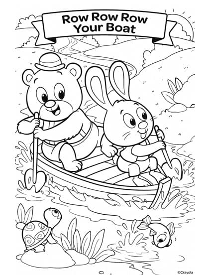 Free Printable Nursery Rhymes coloring page