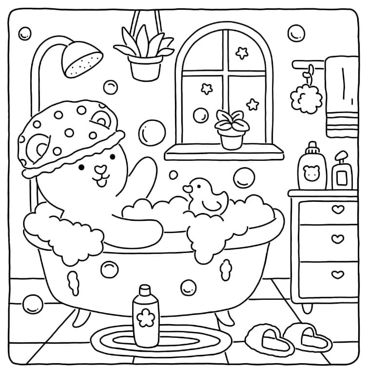 Fuzzy Hygge For Free coloring page