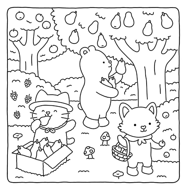 Fuzzy Hygge Free coloring page