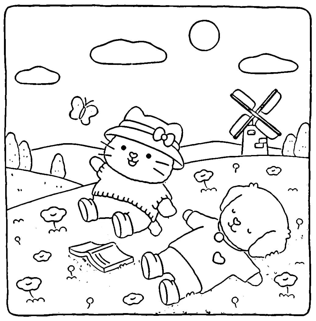 Fuzzy Hygge Image coloring page