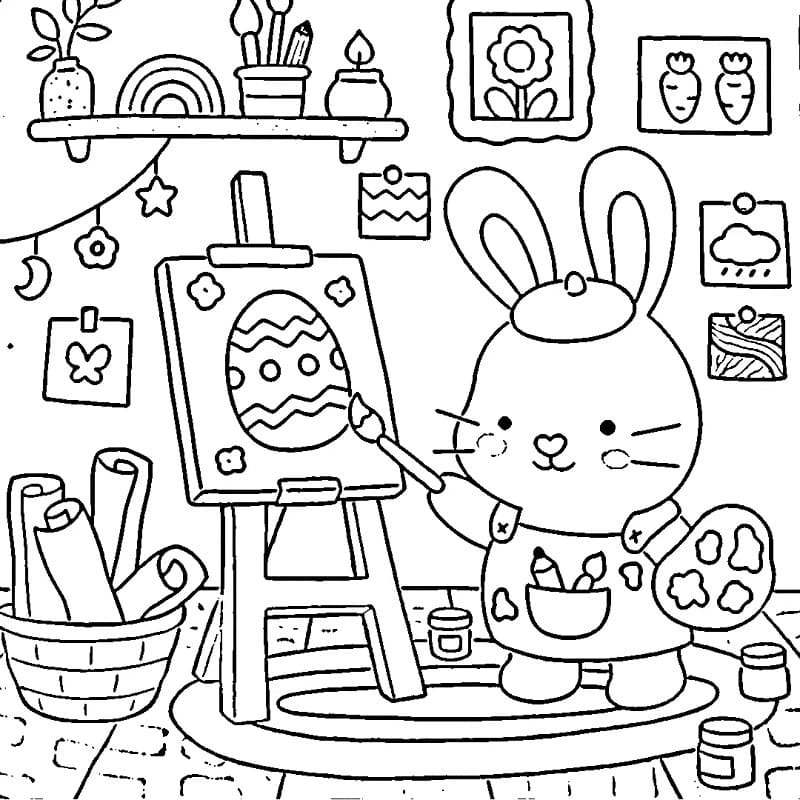 Fuzzy Hygge Picture coloring page