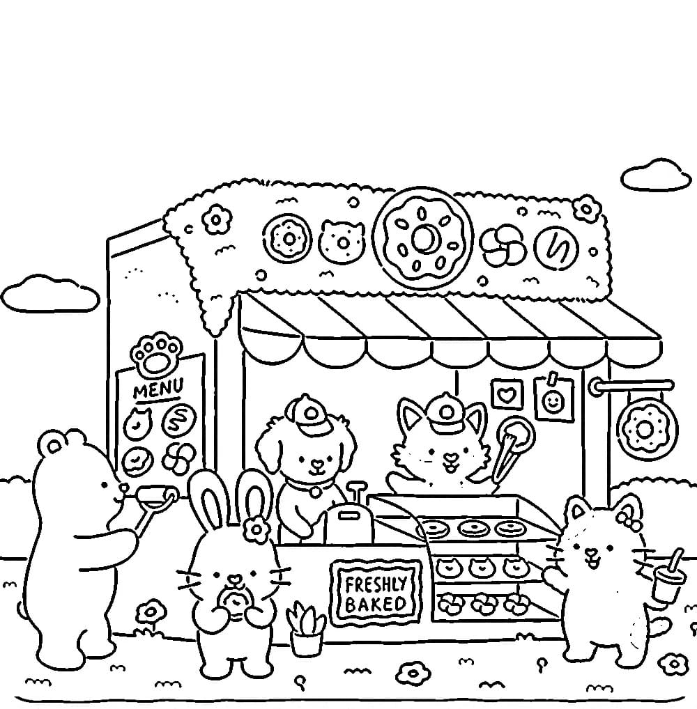 Fuzzy Hygge Printable For Kids coloring page