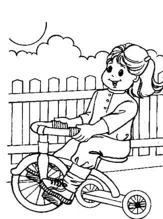 Girl on Tricycle