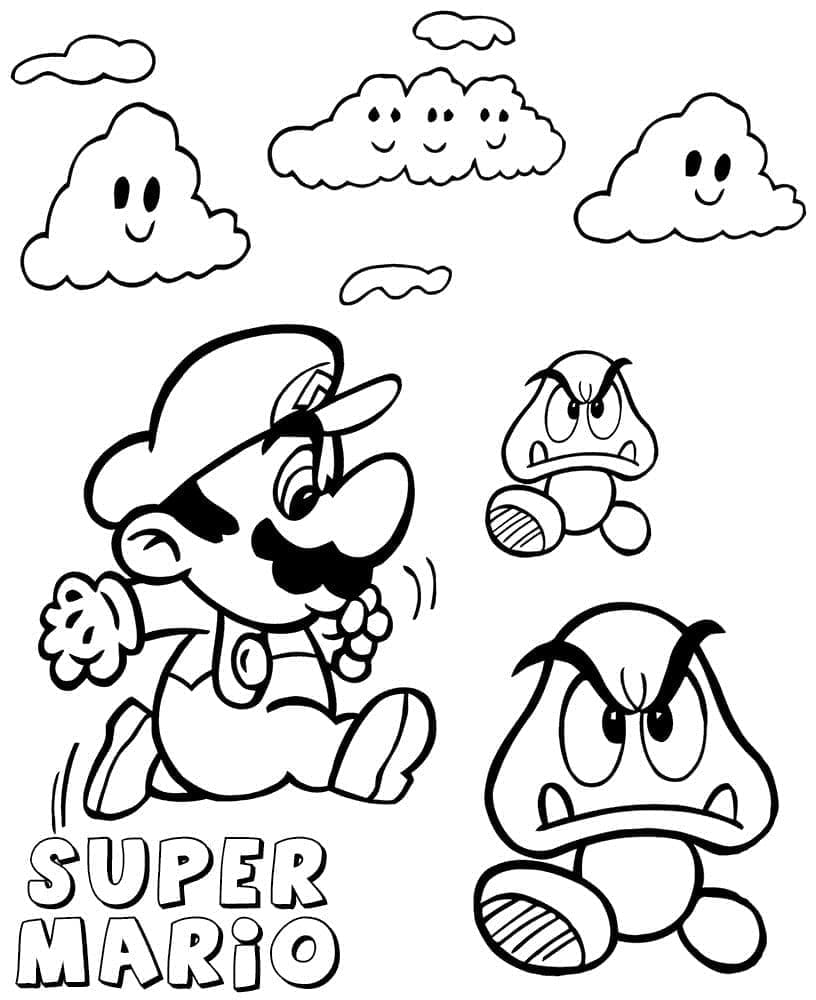 Goomba Free for Kids coloring page