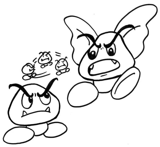 Goomba to Print coloring page