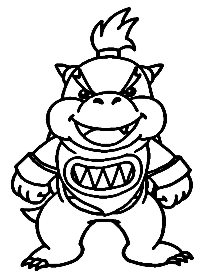 Little Bowser Jr coloring page