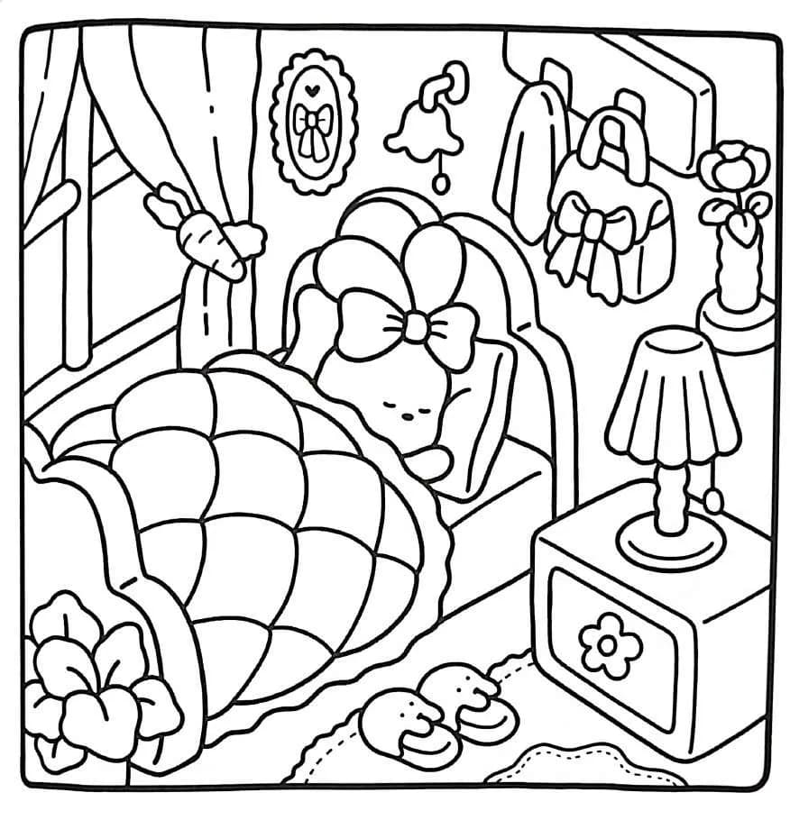 Little Corner Bedroom coloring page