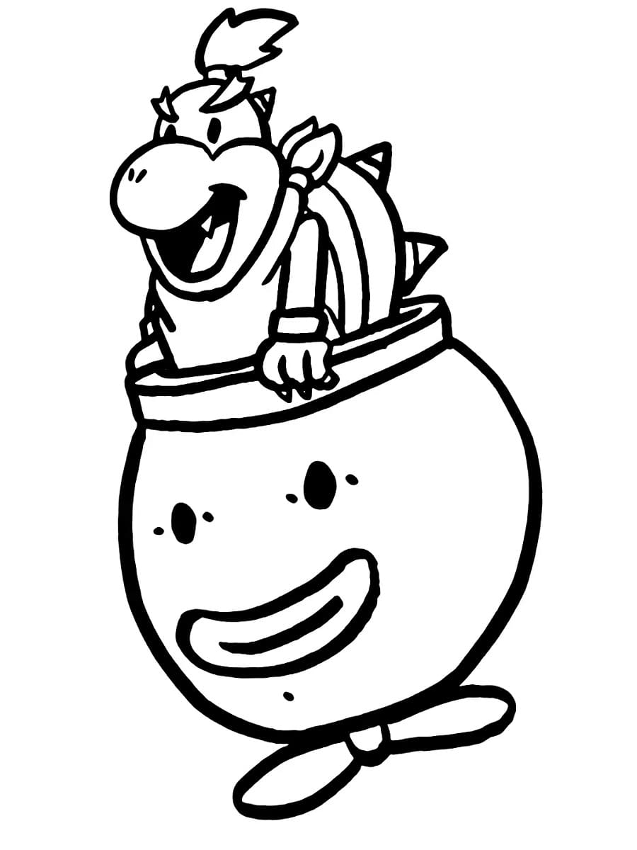 Nintendo Bowser Jr coloring page