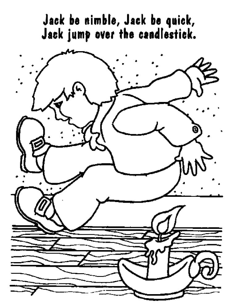 Nursery Rhyme sheet coloring page