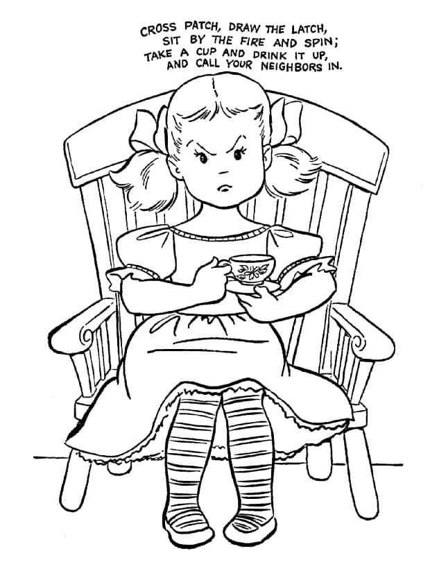 Nursery Rhyme Worksheet coloring page