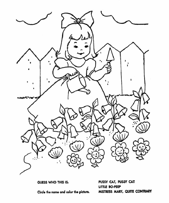 Nursery Rhymes For Free coloring page