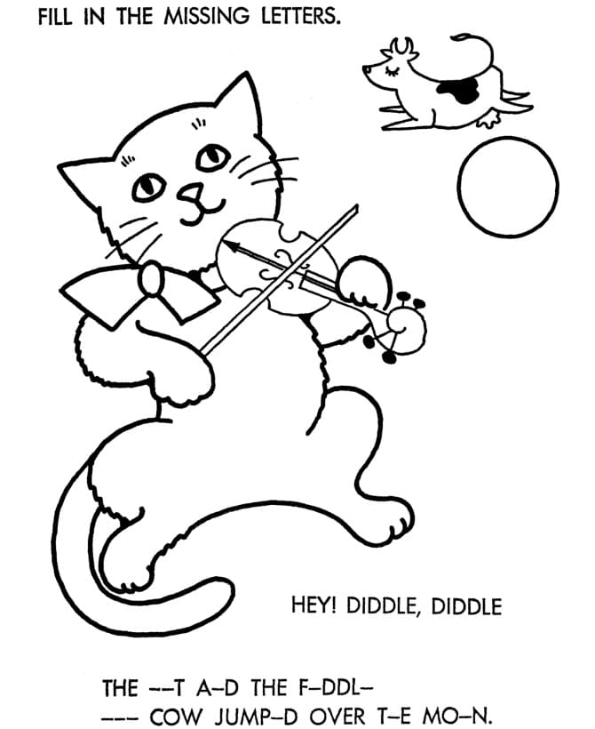 Nursery Rhymes Free For Kids coloring page