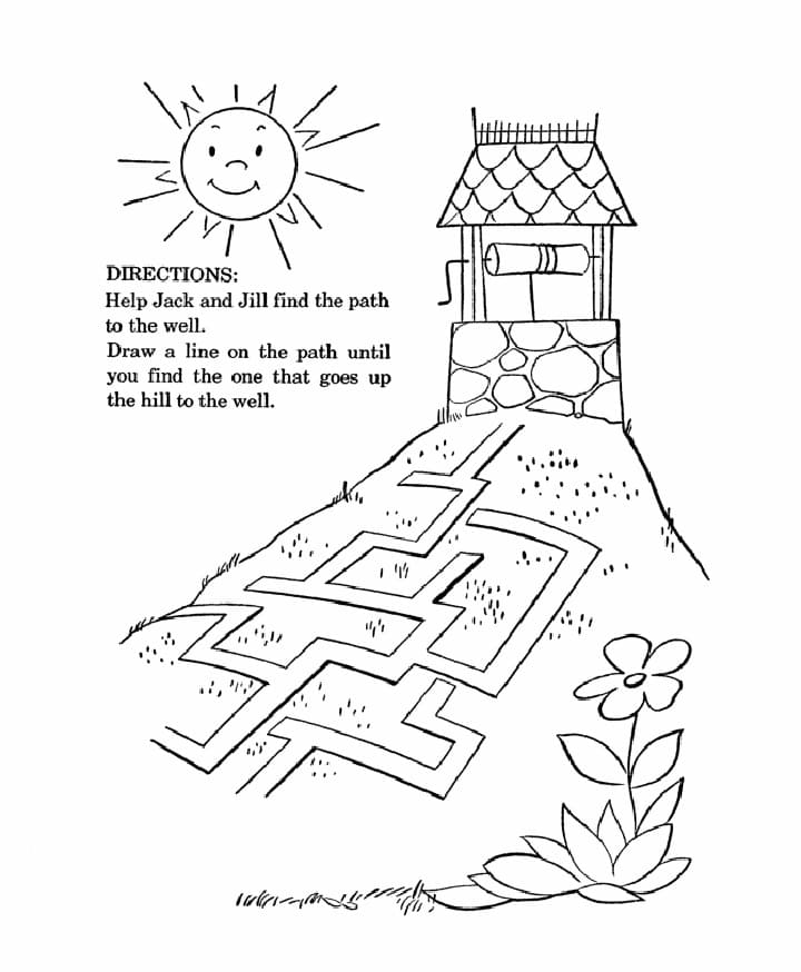 Nursery Rhymes Free Image coloring page