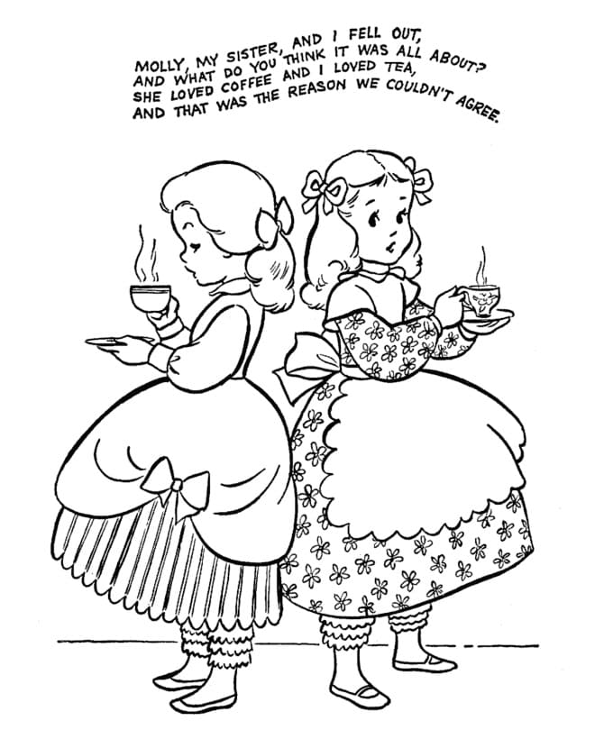 Nursery Rhymes Image coloring page