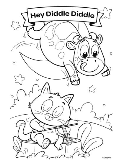 Nursery Rhymes Printable For Kids coloring page