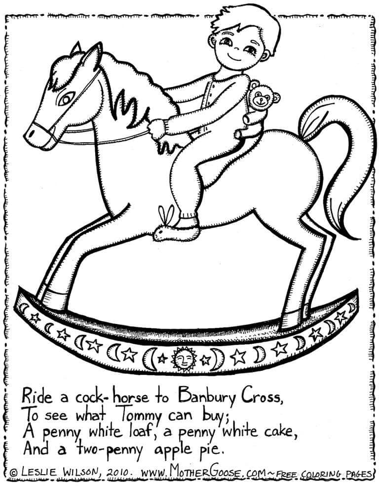 Nursery Rhymes to Print coloring page