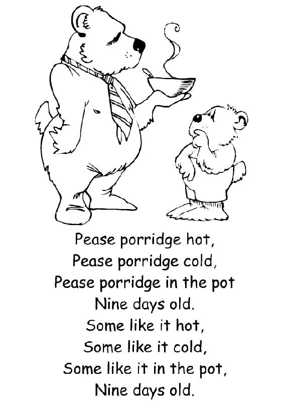 Pease Porridge Hot Nursery Rhymes