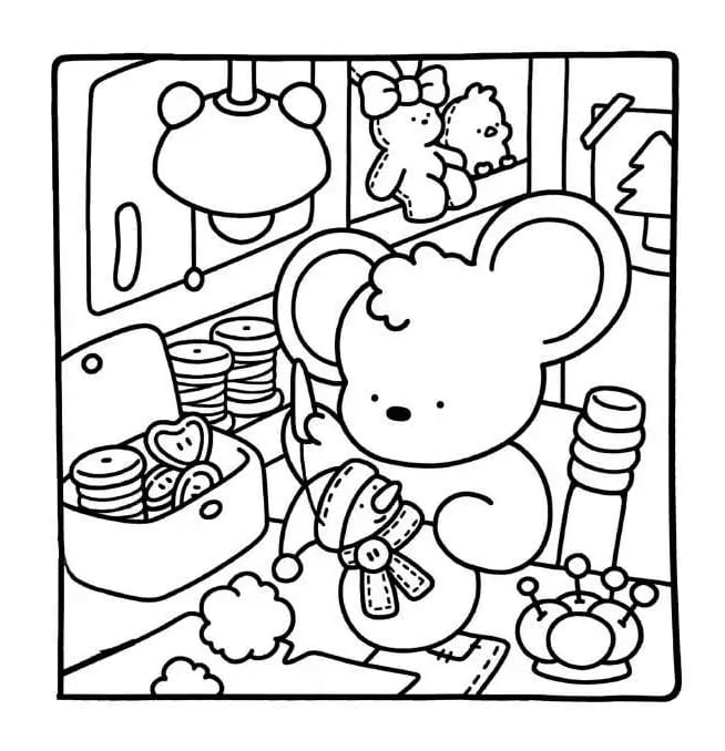 Printable Comfy Days coloring page