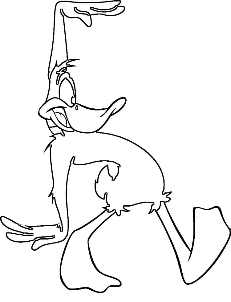 Printable Daffy Duck coloring page