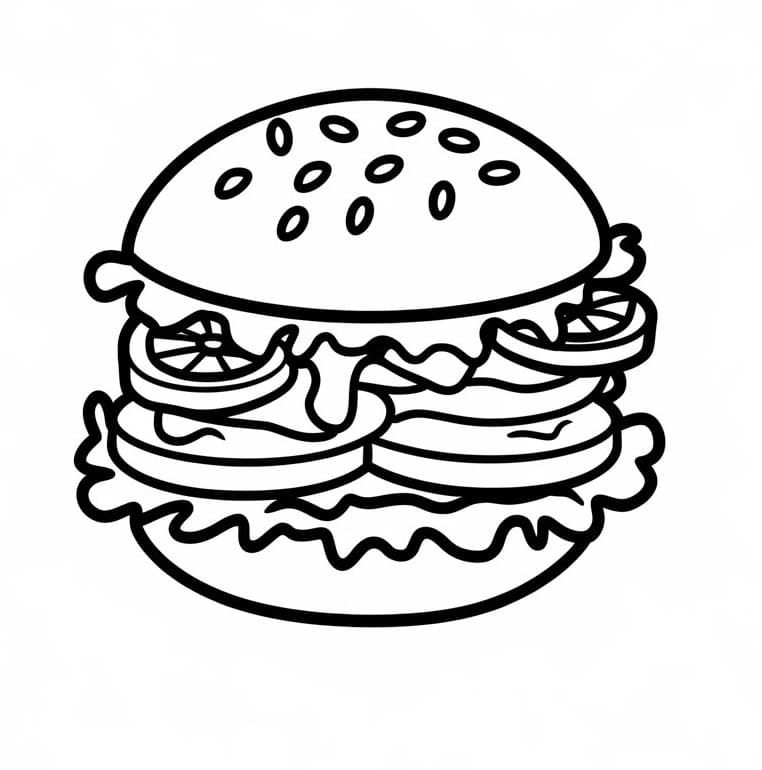 Printable Hamburger