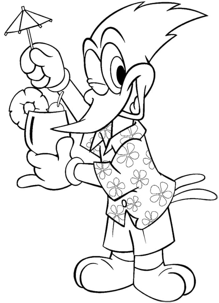 Printable Woody Woodpecker