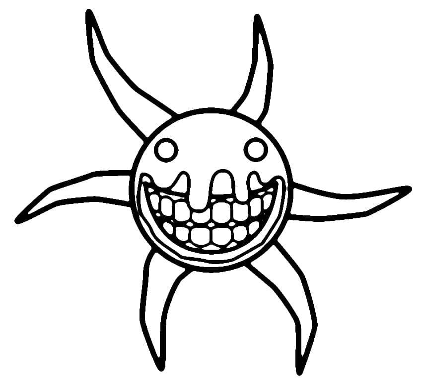 Screech from Roblox Doors coloring page