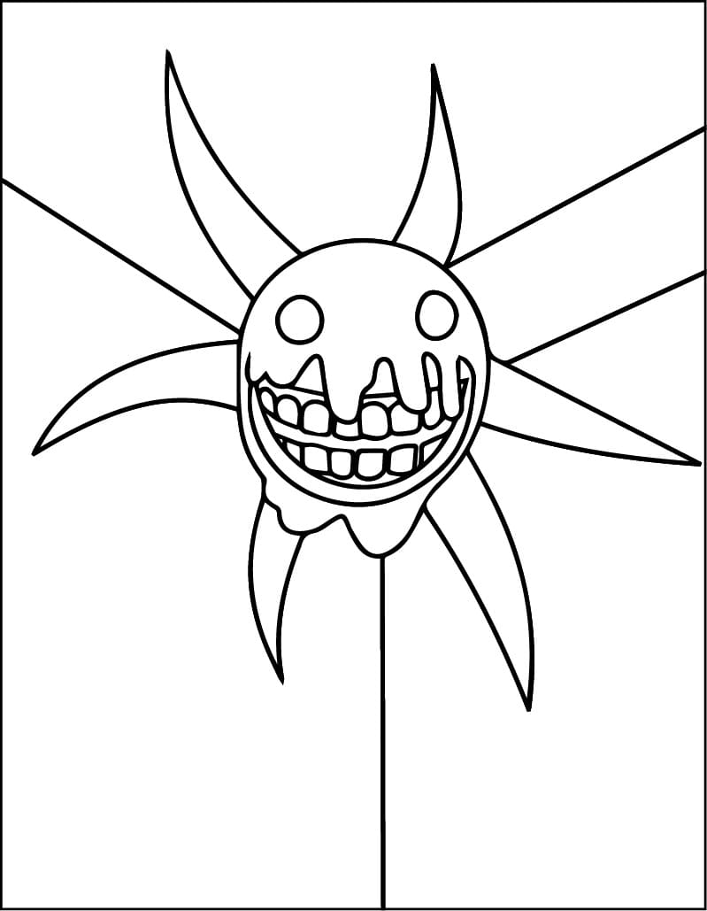 Screech Roblox Doors coloring page