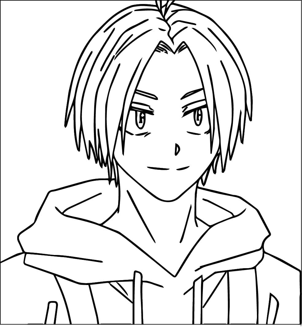 Shin Asakura from Sakamoto Days coloring page