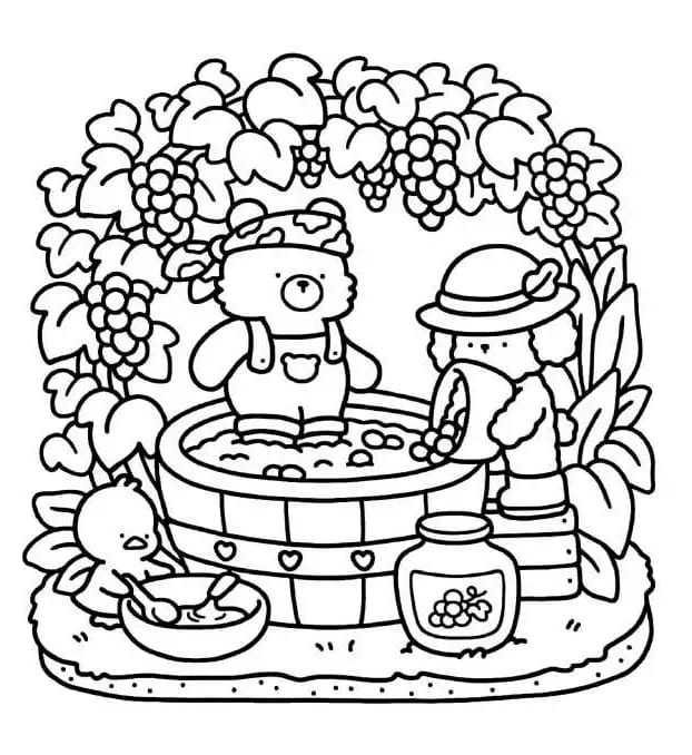 Very Cute Comfy Days coloring page