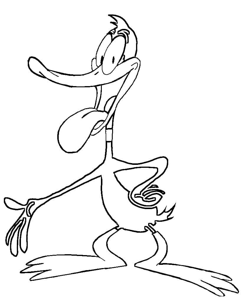 Very Funny Daffy Duck coloring page