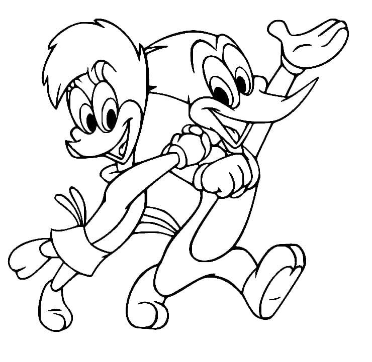 Winnie and Woody Woodpecker