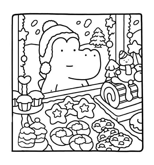 Winter Comfy Days coloring page