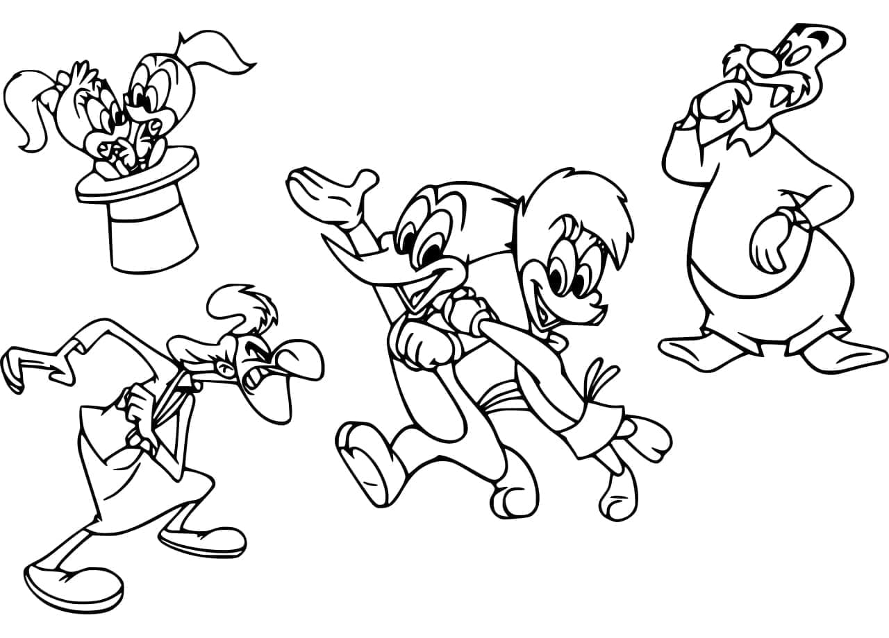 Woody Woodpecker Characters