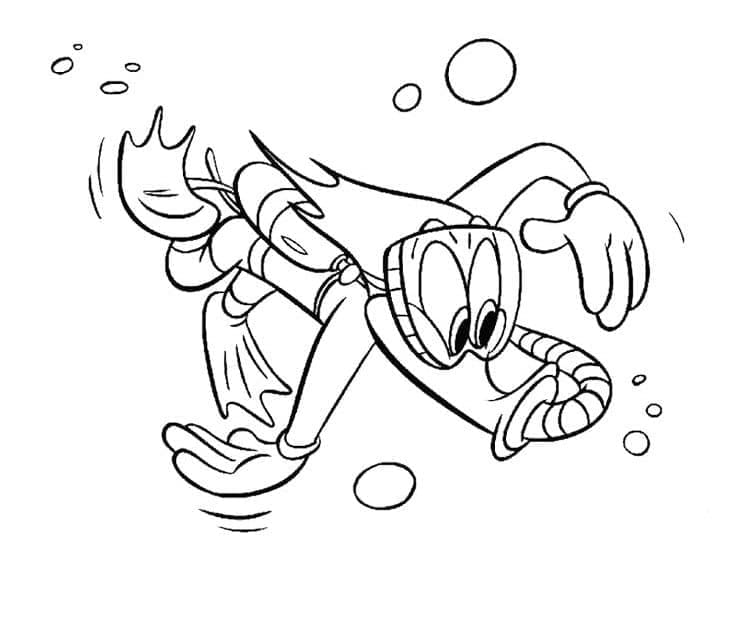 Woody Woodpecker Diving