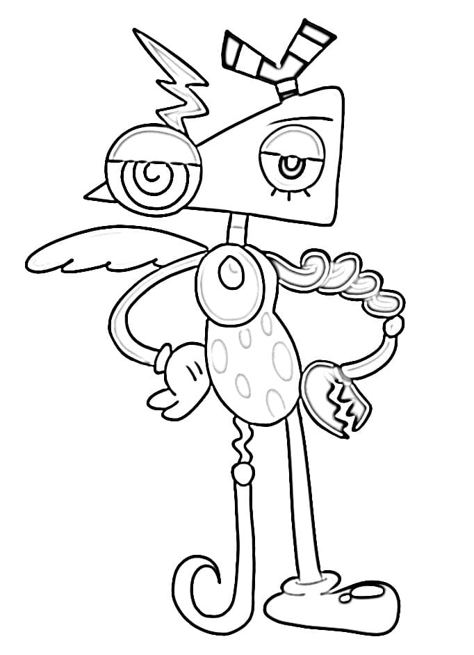 Zooble Digital Circus Printable coloring page