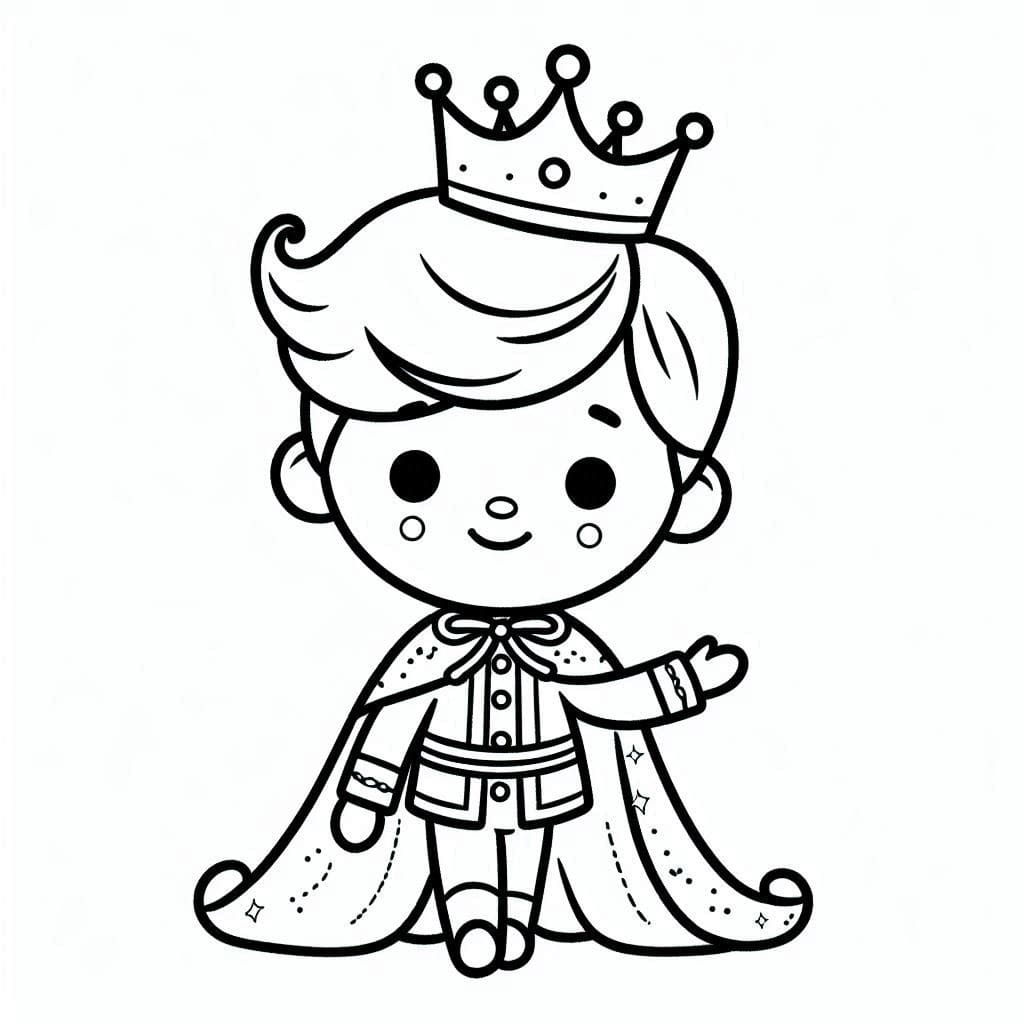 A Little Prince coloring page