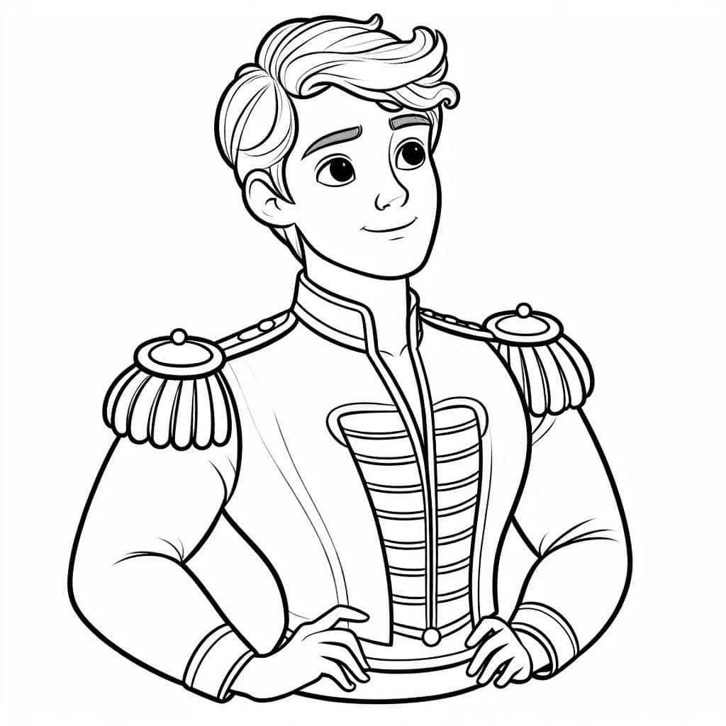 Cartoon Prince coloring page