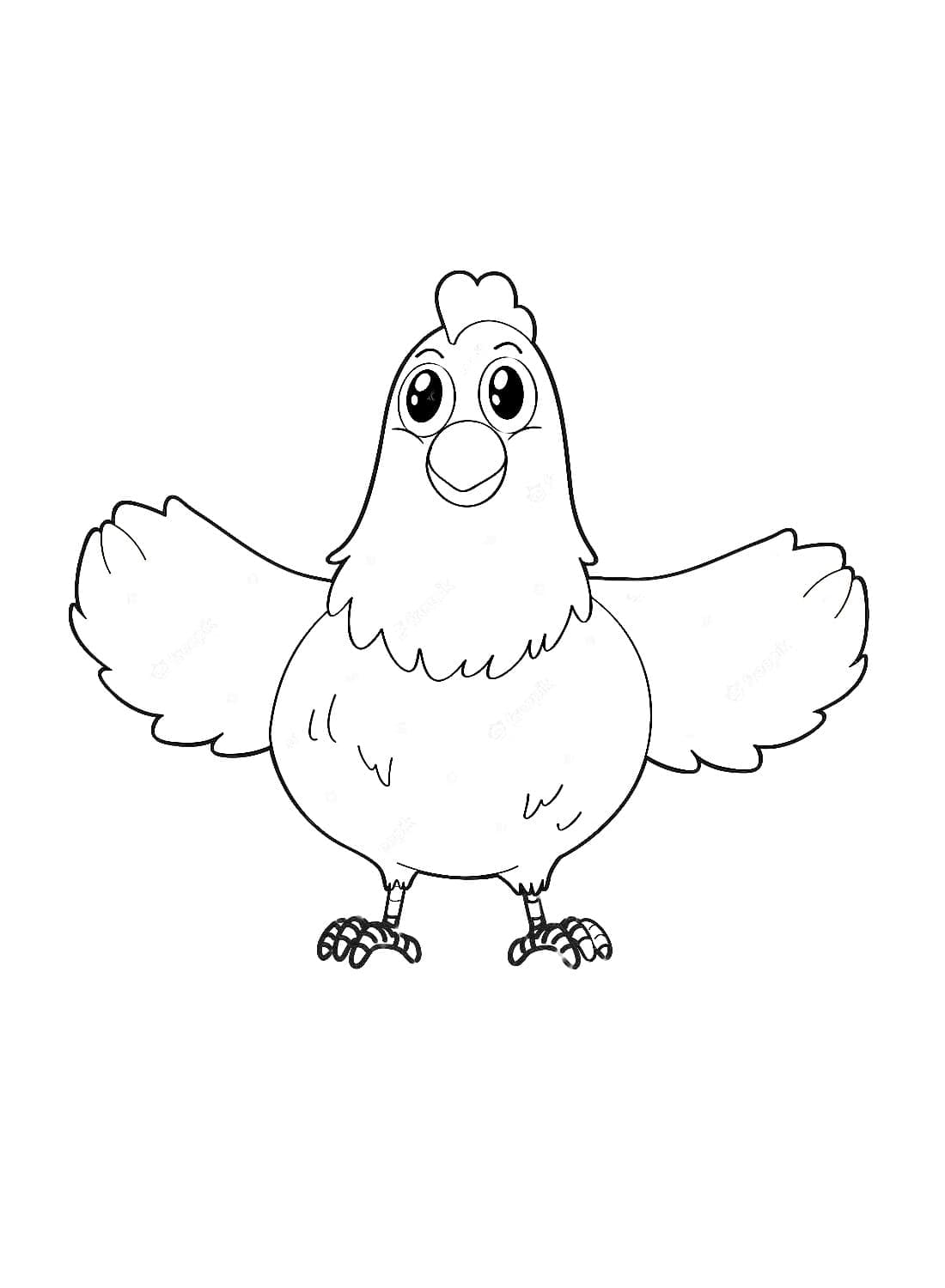 Cheerful Hen