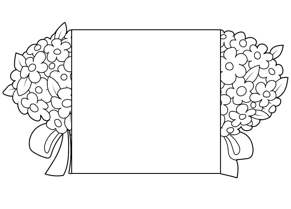 Flower Card For Children